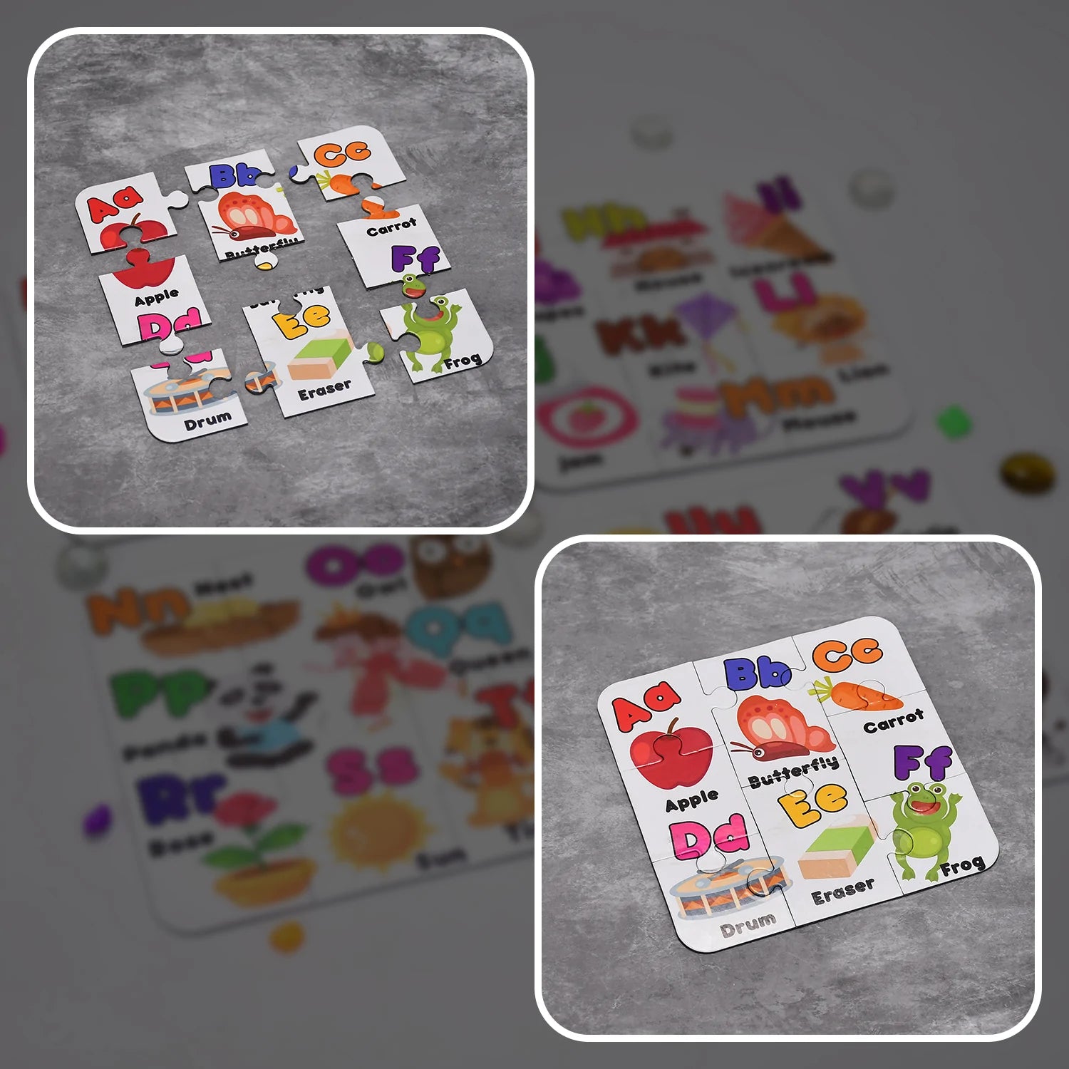 4052 Learning Abcd JigaSaw Toy Puzzle For Children (4 Puzzles Pack) DeoDap 4052 Learning Abcd JigaSaw Toy Puzzle For Children (4 Puzzles Pack) DeoDap